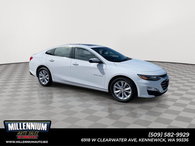 Summit White 2024 Chevrolet Malibu LT with 1LT FWD Sedan Front-Wheel Drive Automatic