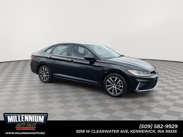 Deep Black Pearl 2025 Volkswagen Jetta SE FWD Sedan Front-Wheel Drive Automatic