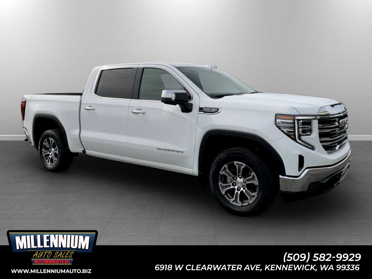 Summit White 2025 GMC Sierra 1500 Pickup Truck Four-Wheel Drive Automatic