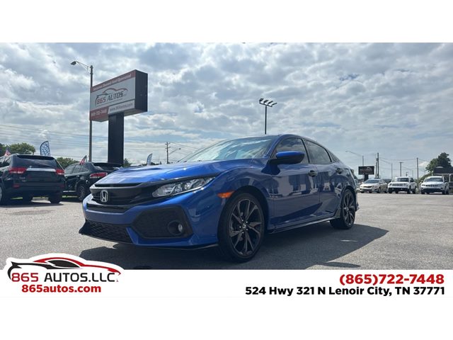 Aegean Blue Metallic 2018 Honda Civic Hatchback Hatchback Front-Wheel Drive Automatic
