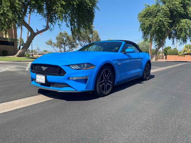 Grabber Blue Metallic 2023 Ford Mustang Convertible Rear-Wheel Drive Automatic