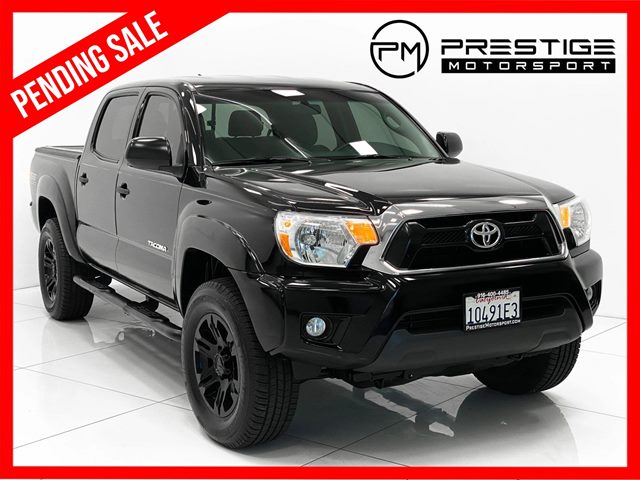 Black 2015 Toyota Tacoma Double Cab V6 4WD Pickup Truck Four-Wheel Drive Automatic
