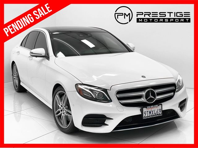 Polar White 2018 Mercedes-Benz E-Class Sedan Rear-Wheel Drive Automatic