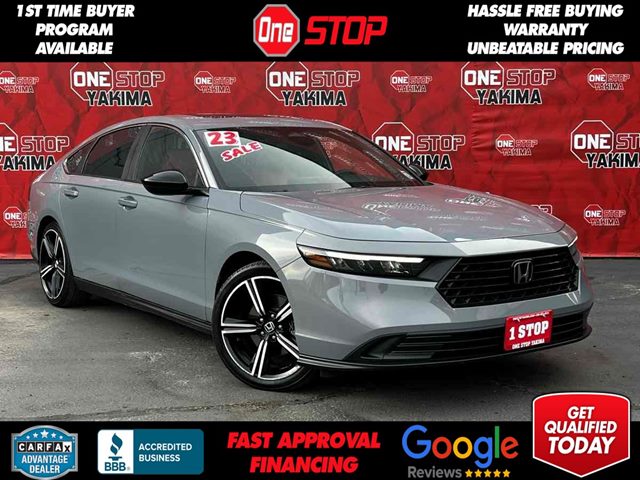 Lunar Silver Metallic 2023 Honda Accord Hybrid Sport FWD Sedan Front-Wheel Drive Automatic