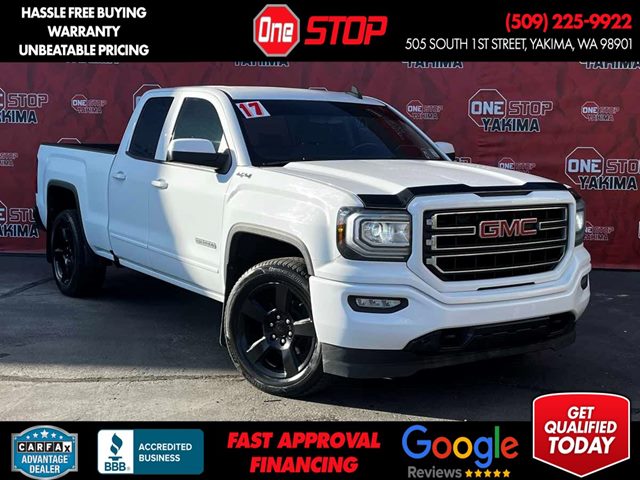 Summit White 2017 GMC Sierra 1500 Base Double Cab 4WD Pickup Truck Four-Wheel Drive Automatic
