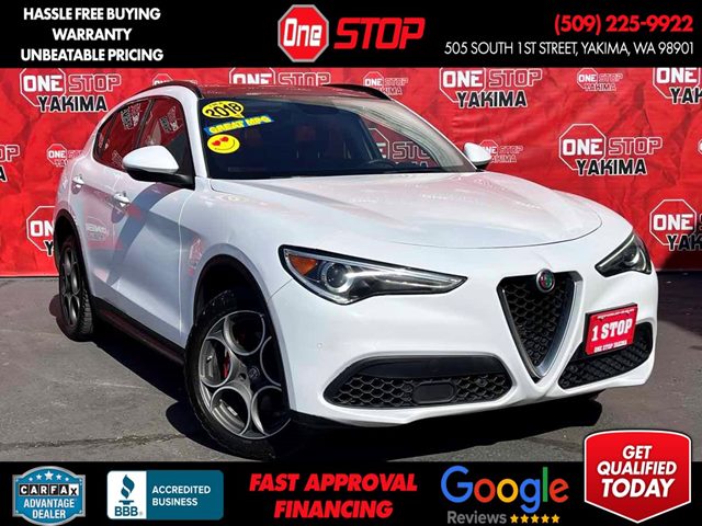 Alfa White 2018 Alfa Romeo Stelvio SUV / Crossover All-Wheel Drive Automatic