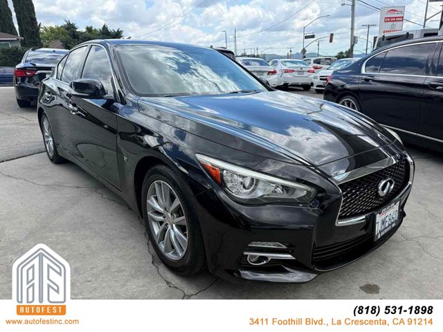 Black Obsidian 2015 INFINITI Q50 3.7 Premium RWD Sedan Rear-Wheel Drive Automatic