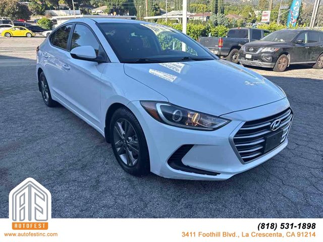 Quartz White Pearl 2018 Hyundai Elantra Sedan Front-Wheel Drive Automatic
