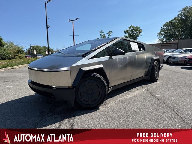 Gray 2025 Tesla Cybertruck Cyberbeast Crew Cab AWD Pickup Truck All-Wheel Drive Automatic