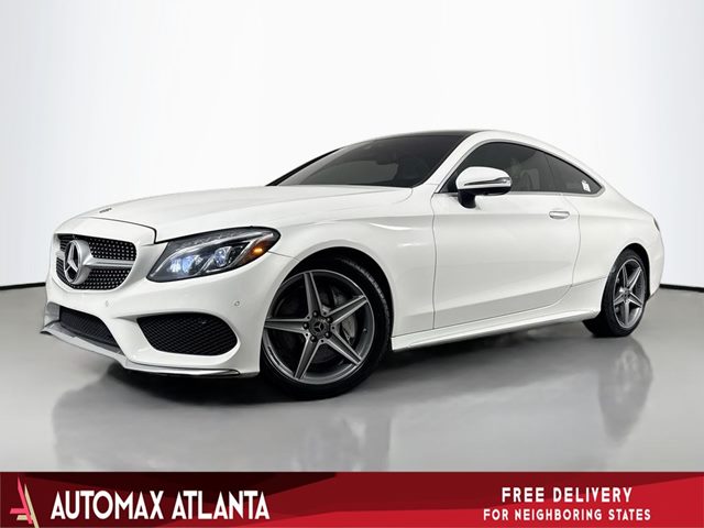 Polar White 2018 Mercedes-Benz C-Class C 300 Coupe RWD Coupe Rear-Wheel Drive Automatic