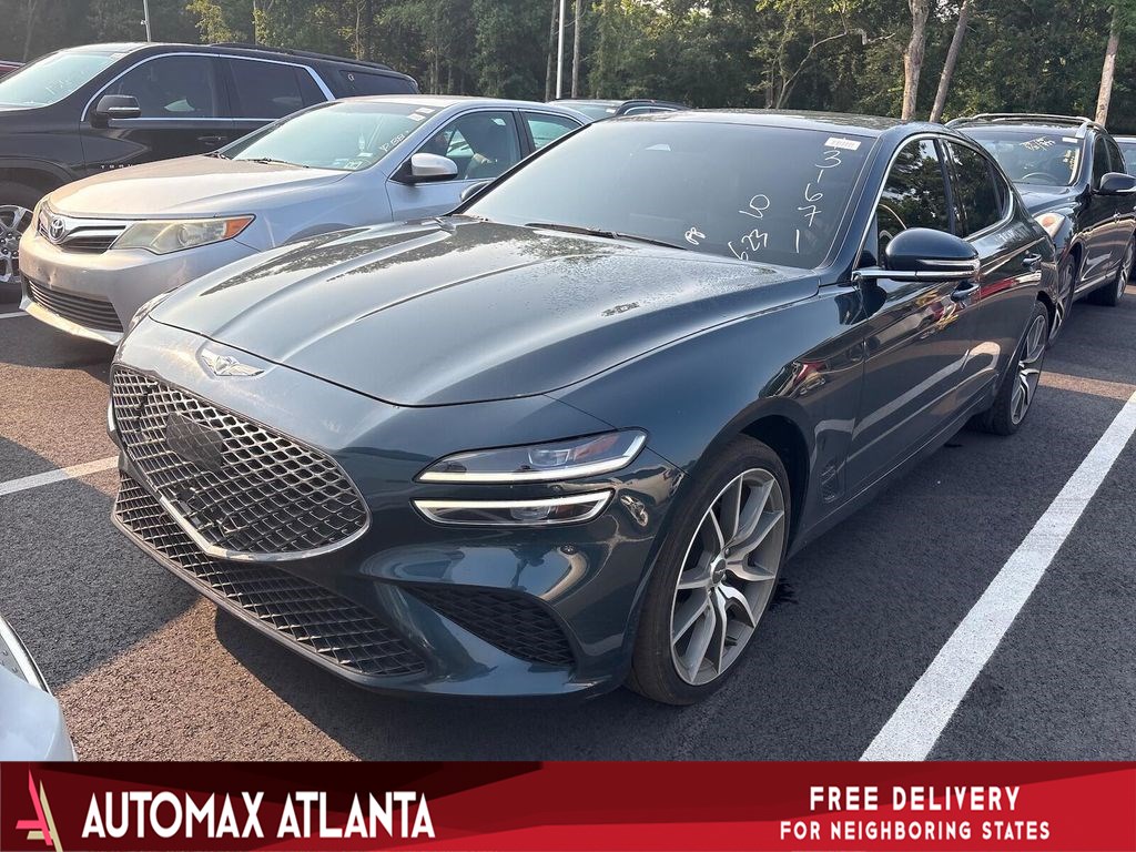 Tasman Blue 2023 Genesis G70 Sedan Rear-Wheel Drive Automatic
