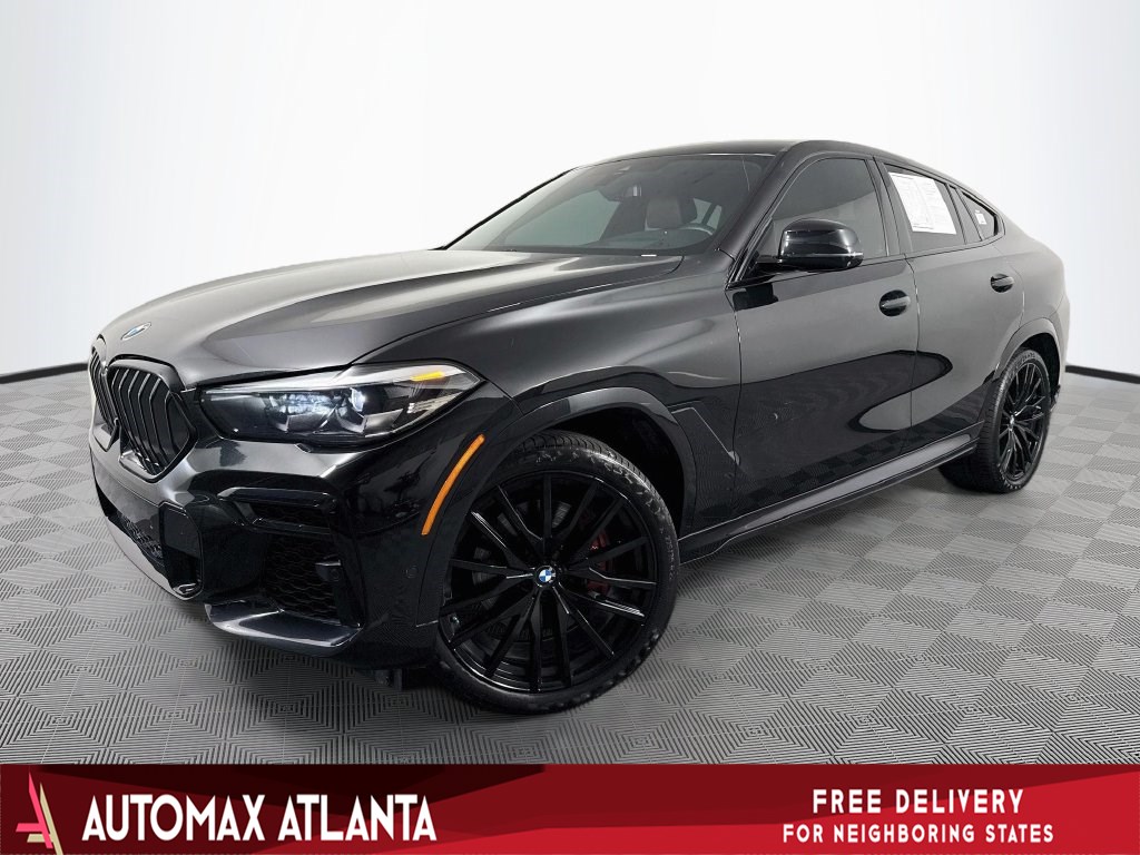 Black Sapphire Metallic 2023 BMW X6 SUV / Crossover All-Wheel Drive Automatic