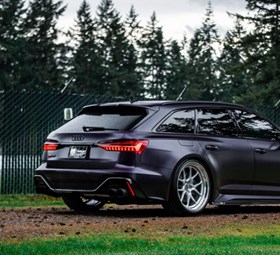 Gray Audi wagon parked outdoors