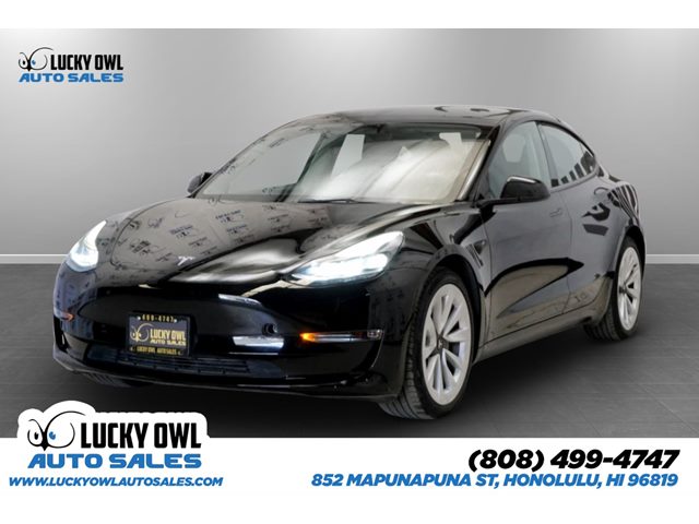 Solid Black 2023 Tesla Model 3 Sedan Rear-Wheel Drive Automatic