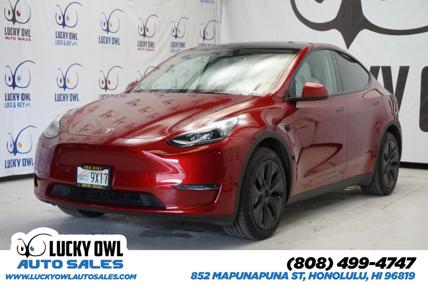 Ultra Red 2025 Tesla Model Y SUV / Crossover Rear-Wheel Drive Automatic