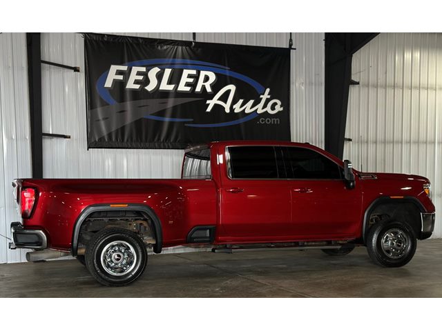 Cayenne Red Tintcoat 2022 GMC Sierra 3500HD SLE Crew Cab 4WD Pickup Truck Four-Wheel Drive Automatic