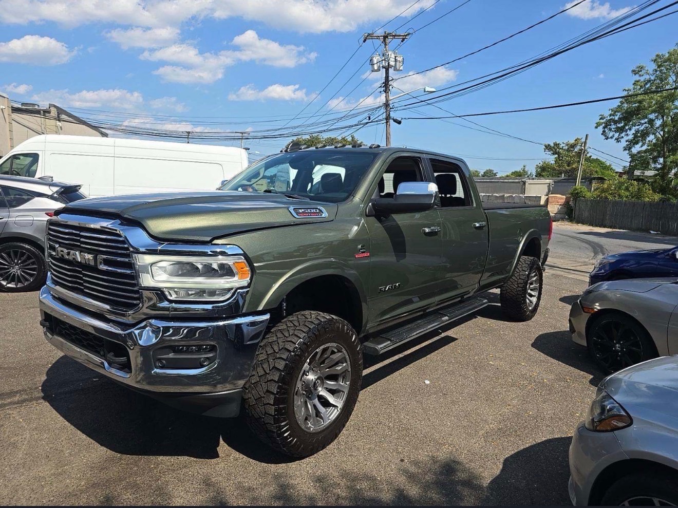 Olive Green Pearlcoat 2021 RAM 3500 Pickup Truck Four-Wheel Drive Automatic