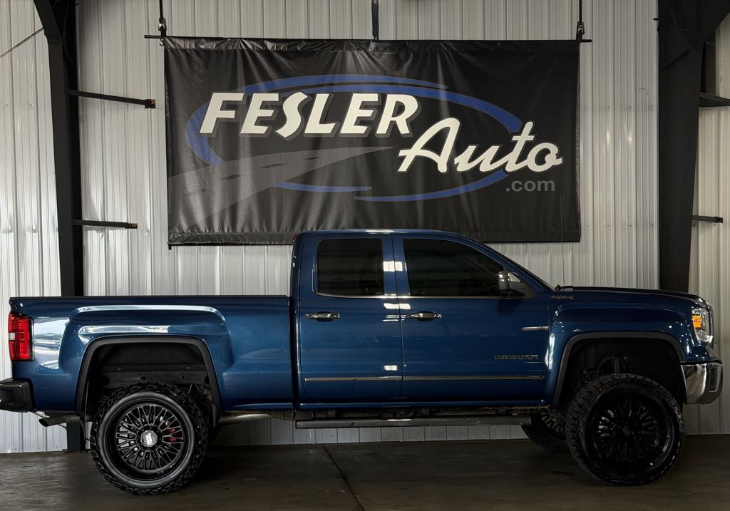 Stone Blue Metallic 2015 GMC Sierra 1500 Pickup Truck Four-Wheel Drive Automatic