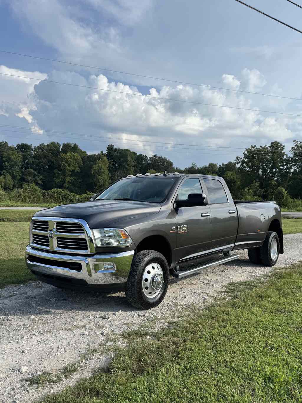 Gray (Granite Crystal Metallic Clearcoat) 2018 RAM 3500 Pickup Truck Four-Wheel Drive Automatic