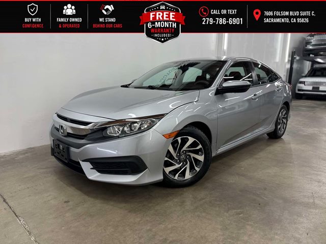 Lunar Silver Metallic 2016 Honda Civic Sedan Front-Wheel Drive Automatic