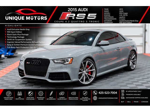 2015 Audi RS 5 4.2 quattro Coupe AWD