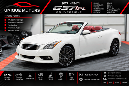 2013 INFINITI G37 Convertible IPL