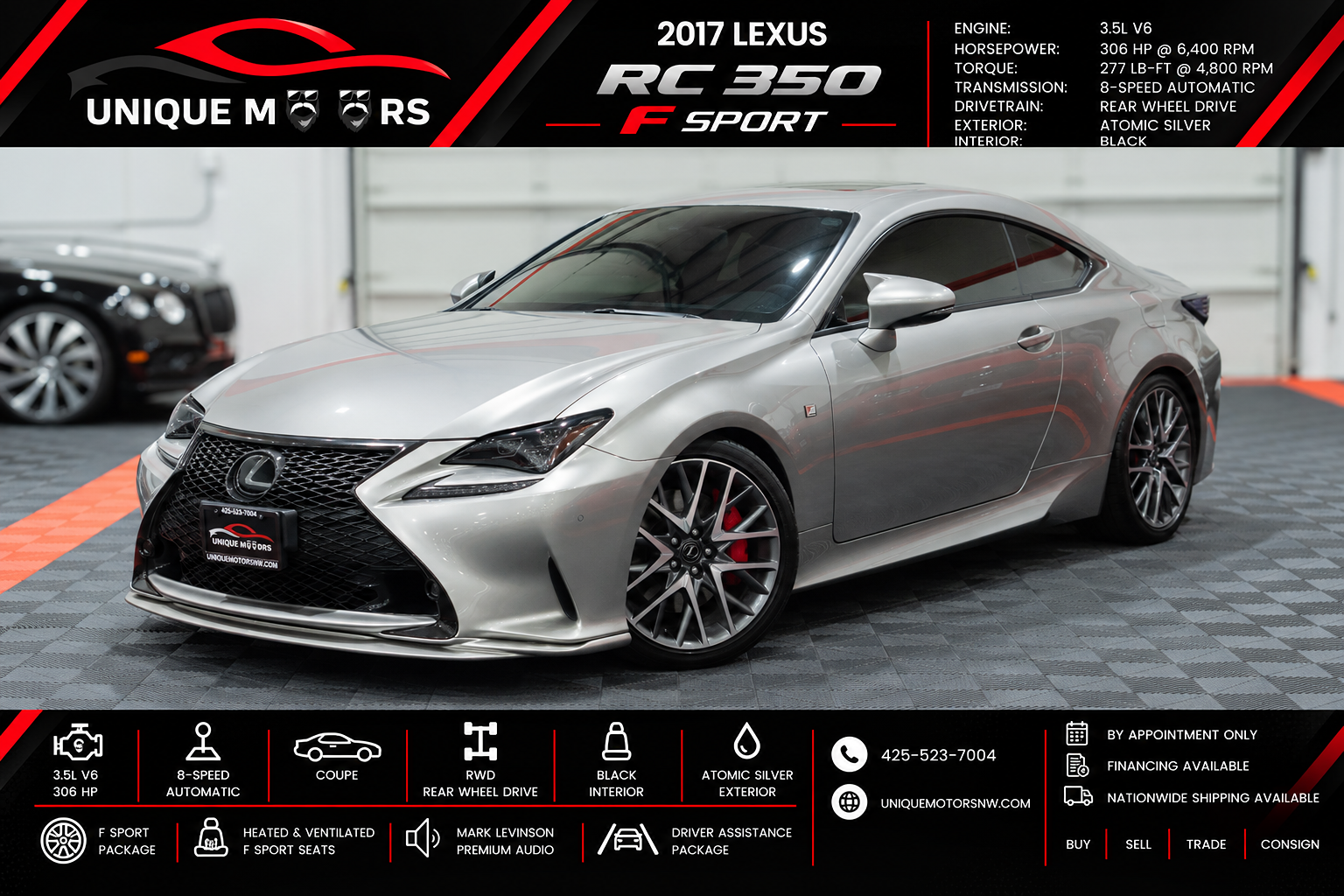 2017 Lexus RC350 F Sport 