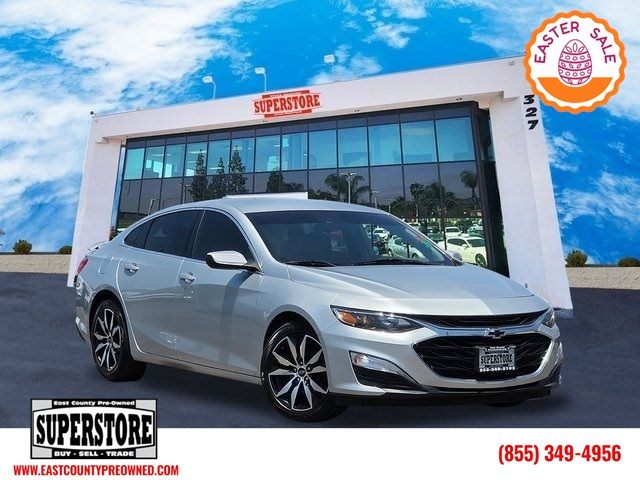 Silver Ice Metallic 2021 Chevrolet Malibu RS FWD Sedan Front-Wheel Drive Automatic