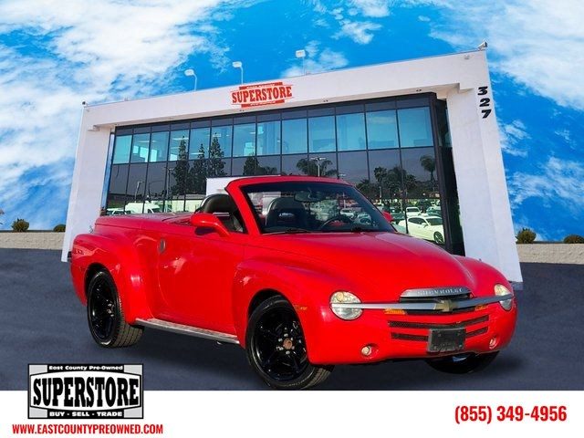 Redline Red 2003 Chevrolet SSR LS RWD Convertible Rear-Wheel Drive Automatic