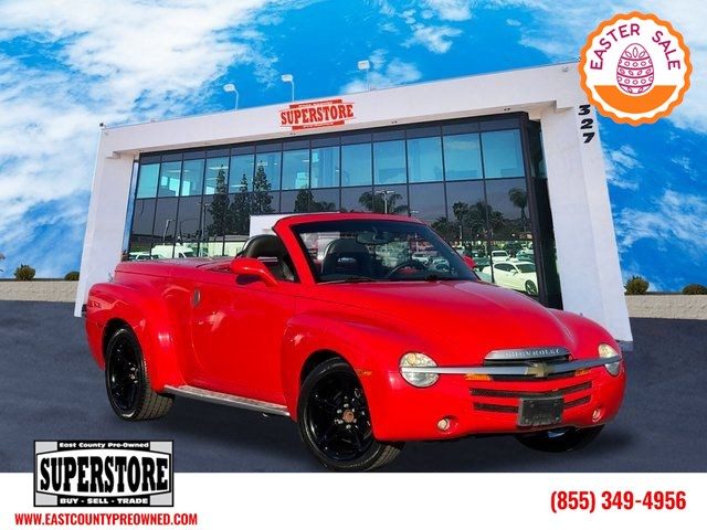 Redline Red 2003 Chevrolet SSR LS RWD Convertible Rear-Wheel Drive Automatic