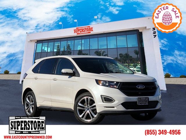 White Platinum Metallic Tri-Coat 2017 Ford Edge Sport AWD SUV / Crossover All-Wheel Drive Automatic