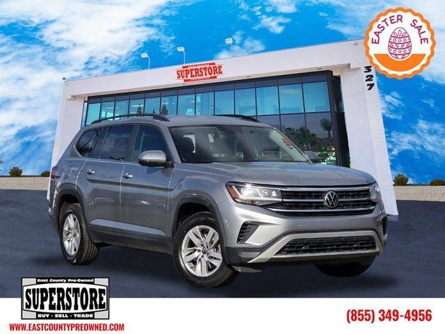 Pyrite Silver Metallic 2021 Volkswagen Atlas S 4Motion SUV / Crossover All-Wheel Drive Automatic