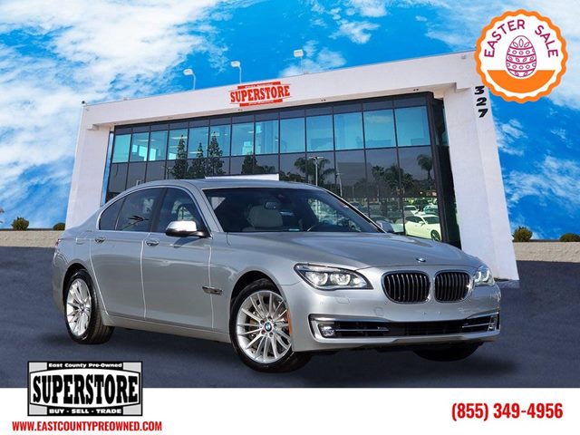 Glacier Silver Metallic 2015 BMW 7 Series 750i RWD Sedan Rear-Wheel Drive Automatic