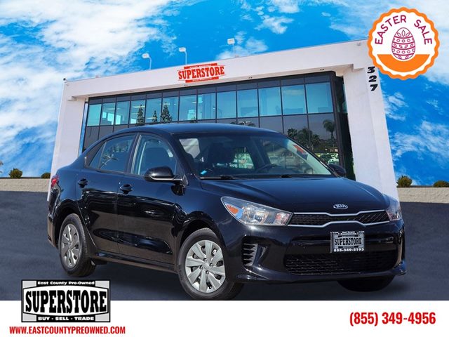 Aurora Black 2020 Kia Rio LX FWD Sedan Front-Wheel Drive Automatic