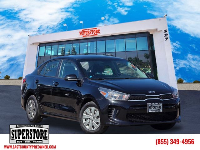 Aurora Black 2020 Kia Rio LX FWD Sedan Front-Wheel Drive Automatic