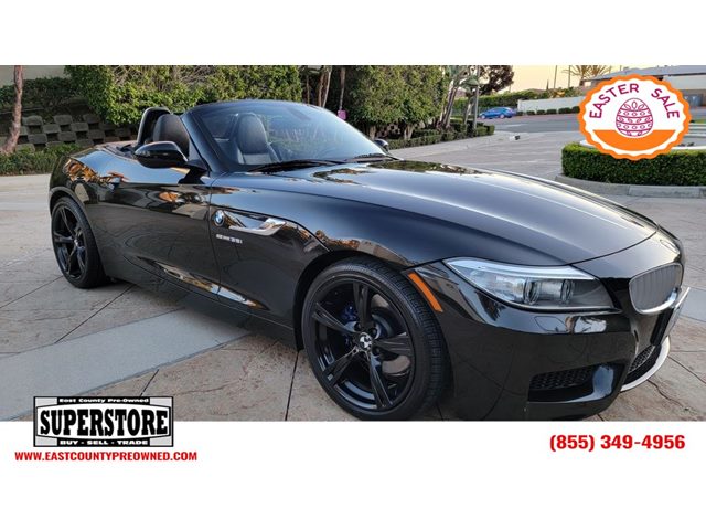 Black Sapphire Metallic 2015 BMW Z4 sDrive35i Roadster RWD Convertible Rear-Wheel Drive Manual