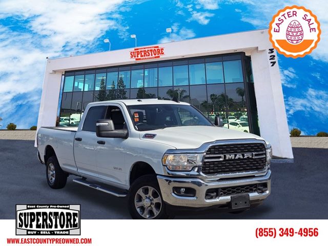 Bright White Clearcoat 2024 RAM 2500 Big Horn Crew Cab LB 4WD Pickup Truck Four-Wheel Drive Automatic