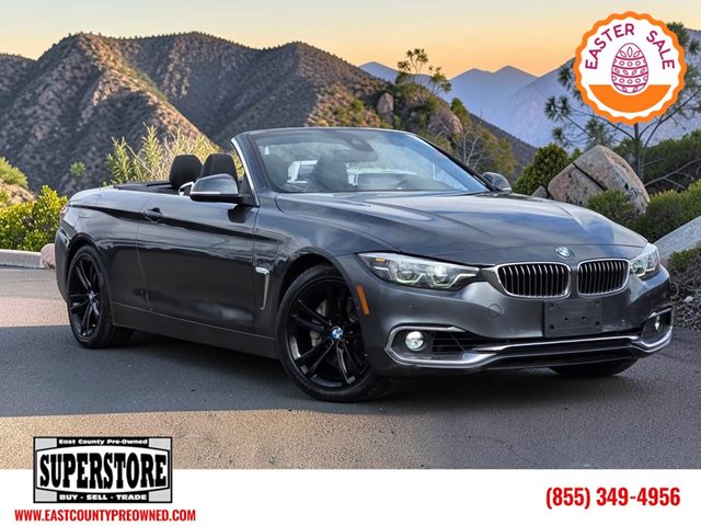 Gray (Mineral Grey Metallic) 2019 BMW 4 Series 440i Convertible RWD Convertible Rear-Wheel Drive Automatic