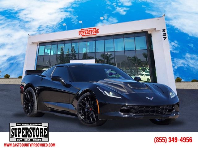 Black 2016 Chevrolet Corvette Stingray 1LT Coupe RWD Coupe Rear-Wheel Drive Automatic