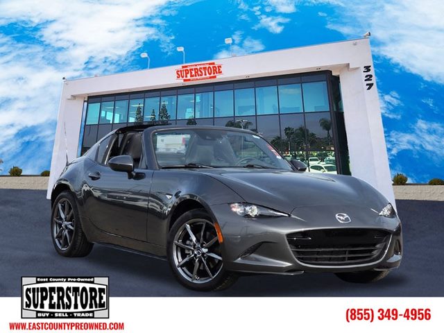 Machine Gray Metallic 2019 Mazda MX-5 Miata RF Grand Touring RWD Convertible Rear-Wheel Drive Automatic