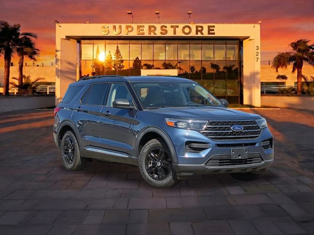 Blue Metallic 2020 Ford Explorer XLT RWD SUV / Crossover Rear-Wheel Drive Automatic
