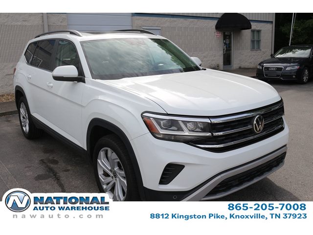 Pure White 2021 Volkswagen Atlas SUV / Crossover Front-Wheel Drive Automatic