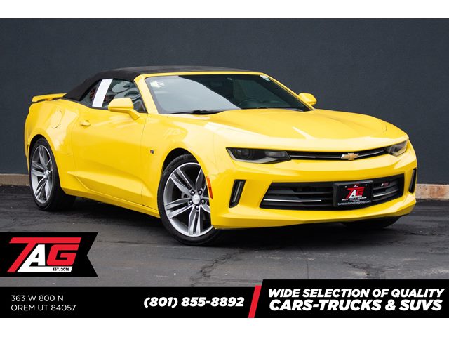 Bright Yellow 2018 Chevrolet Camaro 1LT Convertible RWD Convertible Rear-Wheel Drive Automatic