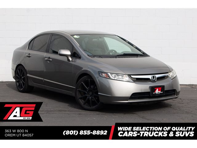 Galaxy Gray Metallic 2007 Honda Civic Sedan Front-Wheel Drive Manual