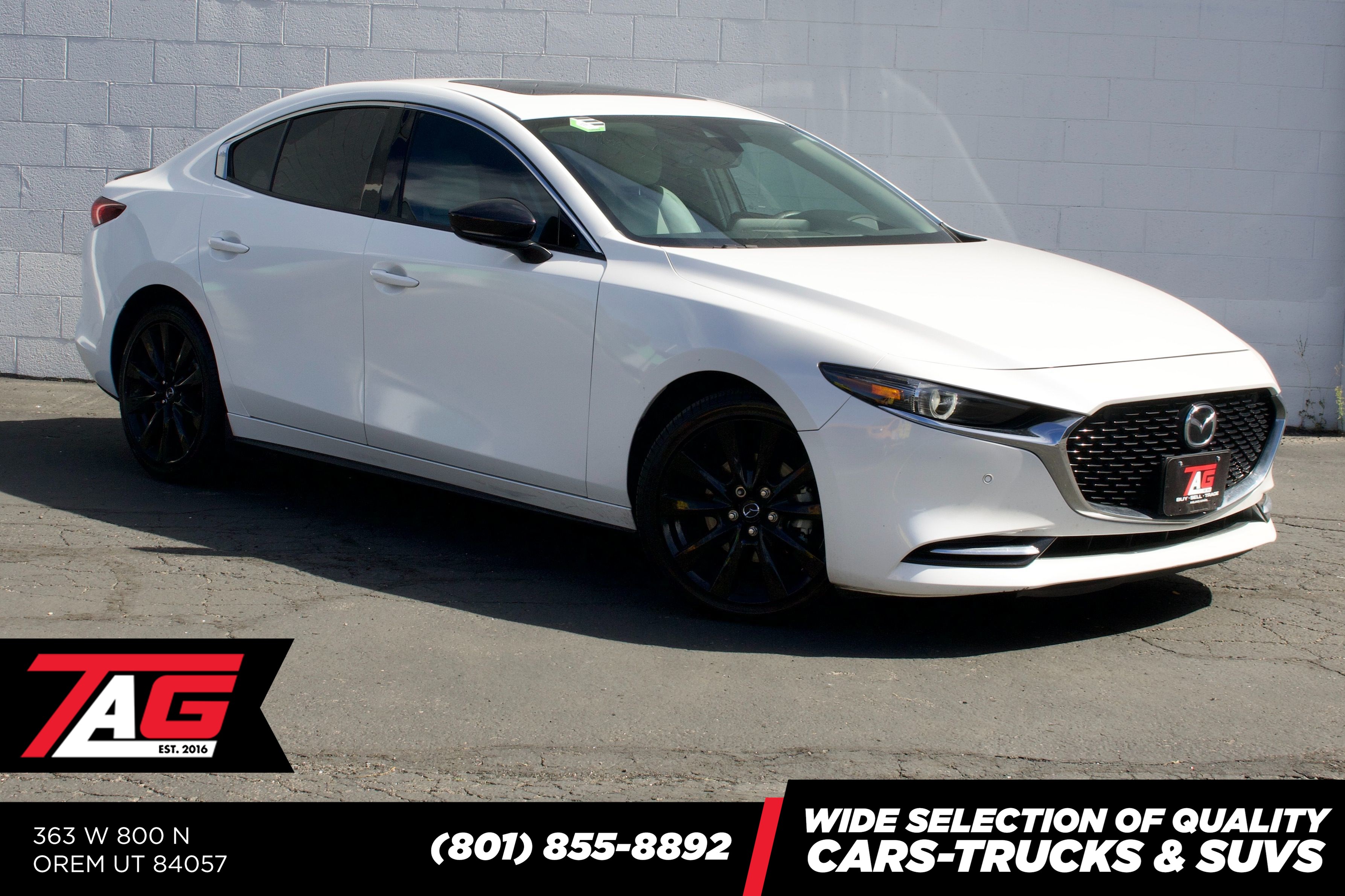 Snowflake White Pearl Mica 2023 Mazda MAZDA3 Sedan All-Wheel Drive Automatic