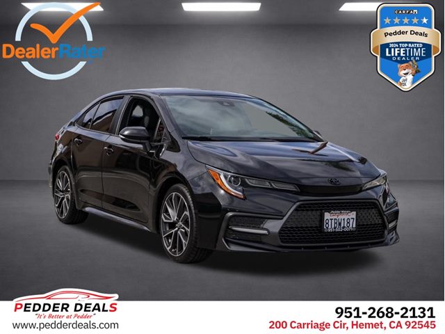 Black Sand Pearl 2020 Toyota Corolla SE FWD Sedan Front-Wheel Drive Automatic