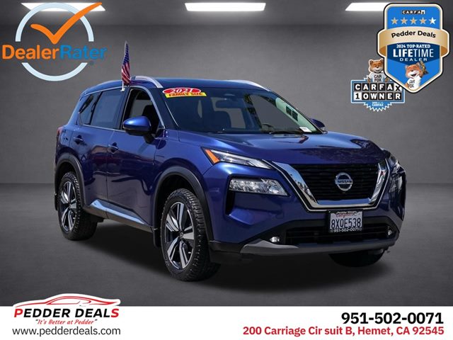 Caspian Blue Metallic 2021 Nissan Rogue SUV / Crossover Front-Wheel Drive Automatic