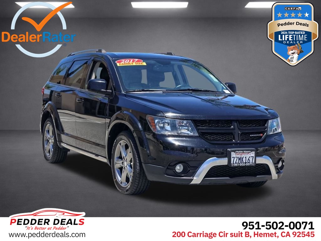 Pitch Black Clearcoat 2017 Dodge Journey Crossroad Plus FWD SUV / Crossover Front-Wheel Drive Automatic
