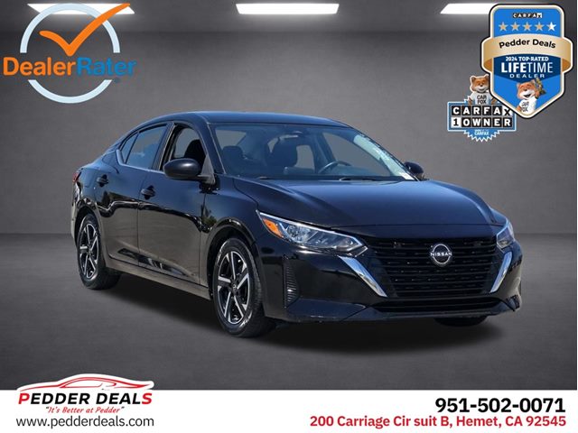 Super Black 2024 Nissan Sentra Sedan Front-Wheel Drive Automatic