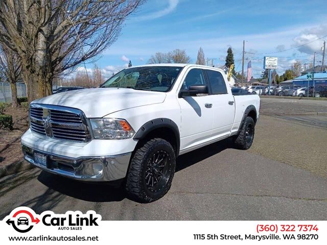 Bright White Clearcoat 2017 RAM 1500 Pickup Truck Four-Wheel Drive Automatic